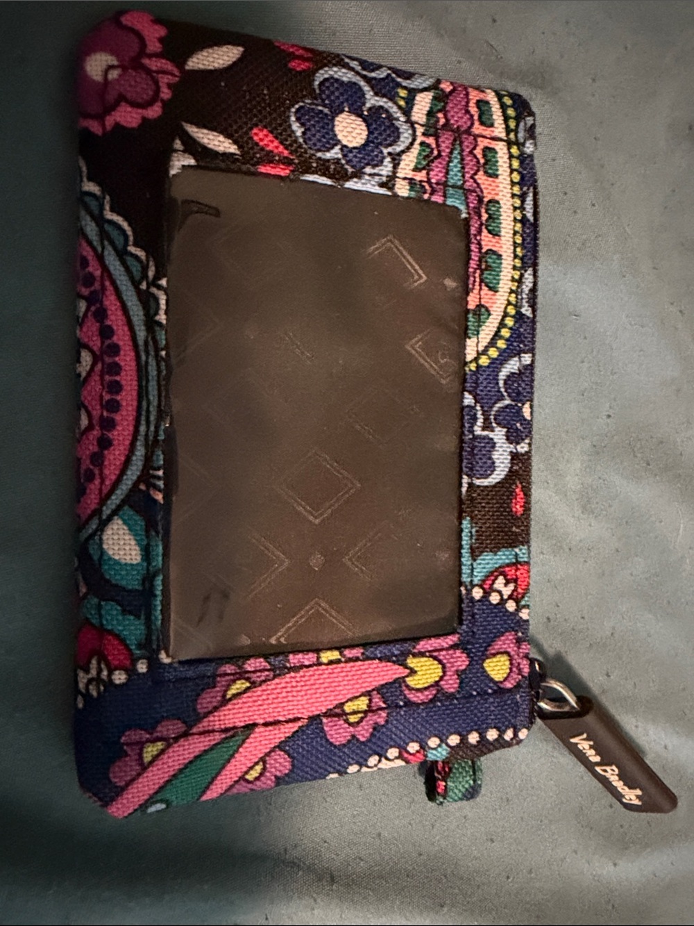 Vera Bradley Multicolor Floral Paisley ID Card Holder